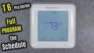 HONEYWELL Home T6 Pro  HOW to Use amp PROGRAM  Follow Schedule amp Setpoint  Wifi ZWave Thermostat [upl. by Emina]