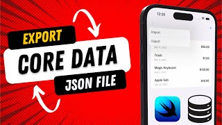 SwiftUI Exporting Core Data to JSON File  JSON to Core Data  Xcode 14 [upl. by Furtek668]