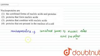 Nucleoprotein are [upl. by Oiracam58]