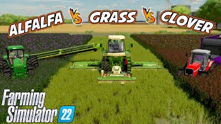 Are Alfalfa And Clover Profitable  Farming Simulator 22 [upl. by Munson]