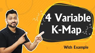 4 Variable KMap with examples  Design KMap  Minimization in Digital Electronics [upl. by Ylrebmi]