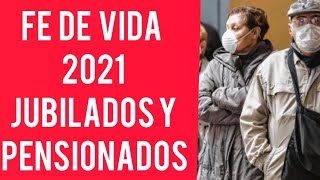 Fe de vida jubilados y pensionados 2021 anses fedevida 2021 [upl. by Melessa]