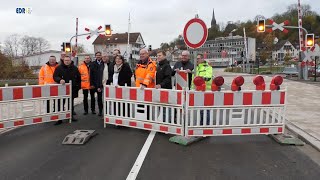 Jahnstraße in Frankenberg für den Verkehr frei gegeben [upl. by Dnob13]