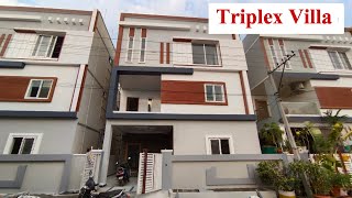 Duplex and Triplex villas for sale in Hyderabad  Direct Builder [upl. by Teerpnam]