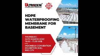 HDPE WATERPROOFING MEMBRANE FOR BASEMENT by ULTRACHEM [upl. by Sivam150]