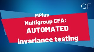 Multigroup CFA in Mplus Automated Invariance Testing [upl. by Nobe]