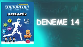 Newton Yayınları 8Sınıf Kondisyon Haftalık Kazanım Denemeleri  Deneme 14 Çözümleri [upl. by Yde]