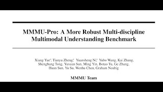 QA MMMUPro A More Robust Multidiscipline Multimodal Understanding Benchmark [upl. by Mailli327]