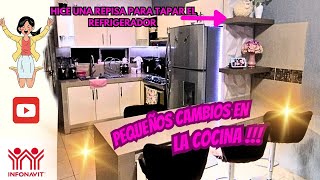 REMODELACIÓN SIN OBRAS EN LA COCINA COCINAS PEQUEÑAS [upl. by Nyliuqcaj]