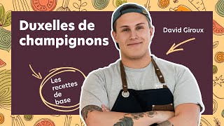 Comment faire une duxelles de champignons 🍄  Recettes de base [upl. by Neenaj]