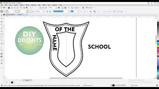 EASIEST WAY TO DESIGN SCHOOL BADGE [upl. by Vita]