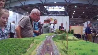 Video Fahrt auf der Modulanlage der Hallertauer Modelleisenbahner 2016 [upl. by Nirihs916]