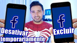 Como Desativar Facebook Temporario ou eliminar conta definitivamente método atualizado [upl. by Ariek]