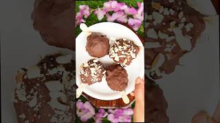 Chocolate icecream bites chocolate shorts youtubeshorts viral trending recipe food ytshorts [upl. by Kelcy]