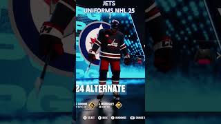 All Winnipeg Jets uniforms NHL 25 nhl25 shorts nhl winnipegjets [upl. by Elkin]