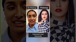 Bollywood actress makeup or no makeup looks shorts [upl. by Llerrot]