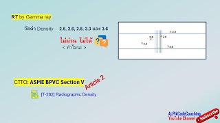 RT  Density แบบนี้ ทำไม ไม่ผ่าน  ASME Section V Article 2 [upl. by Hcurob]