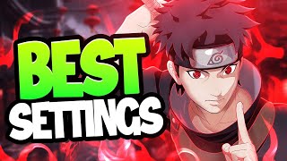 The BEST SETTINGS To Use In Naruto to Boruto Shinobi Striker [upl. by Aryajay]