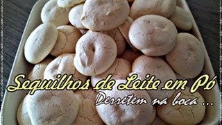 Como fazer Sequilhos de Leite em Pó Rápidos e Fáceis que derretem na boca [upl. by Goldner]
