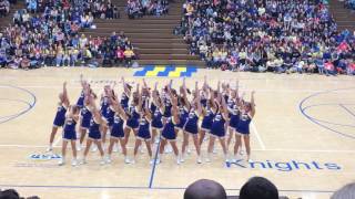 Castle Cheerleaders  Pep Assembly 💙💛  February 10 2017 [upl. by Aizti]