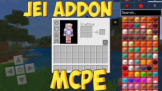 Addon Jei For Minecraft PE Bedrock  Just Enough Items [upl. by Alden65]