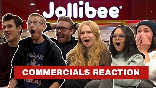 Canadians React to Jollibee Commercials [upl. by Aicena]