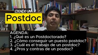 Siendo un Postdoc [upl. by Yrrep]