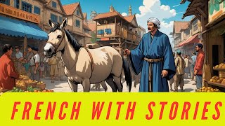 French with Stories  daily routine french  Johas Donkey Dilemma [upl. by Nuhsal]