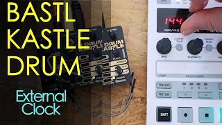 Bastl Kastle Drum  quick walkthrough for using with External Clock [upl. by Eanram]