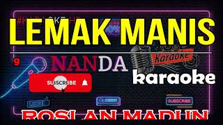 Roslan Madun  Lemak Manis karaoke Versi  Patam Gondang  HD [upl. by Akinom]