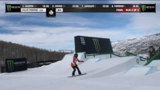 Julia Marino wins Womens Slopestyle Finals X Games Aspen 2017 [upl. by Enela]