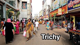 Street Walking in Trichy Sarathas Market  MG Traveller [upl. by Bashemeth758]