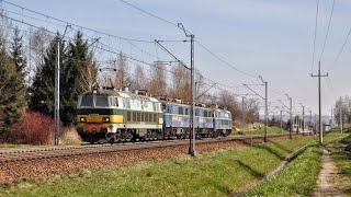 Zarąbisty maszynista ET22939 z transportem EU0715081512 i ET22712 z przelotem przez Baranówke [upl. by Xuerd]