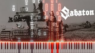 Sabaton  Panzerkampf  Piano Free Sheet Music [upl. by Nairrot239]