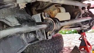 How to Change Stabilizer Bar Mountisolator Nissan NavaraD22D21 Frontier [upl. by Aniat]