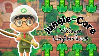 My FAVORITE Villager Neighborhood  ACNH Junglecore  Animal Crossing New Horizons [upl. by Engelhart]