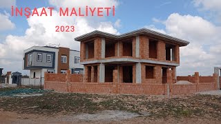 Müstakil ev kaba inşaat maliyeti  Müstakil ev maliyeti 2023 [upl. by Kristan]