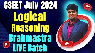 FREE CSEET Logical Reasoning LIVE Batch for Nov 2024  CSEET Nov 2024 Video Classes day 1 [upl. by Mosira]