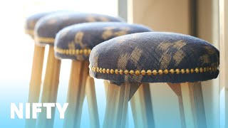 How To Easily Upholster A Stool [upl. by Id]