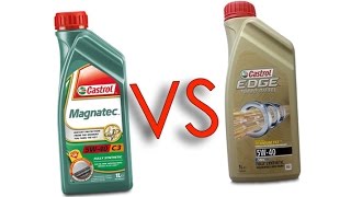 Castrol Magnatec 5W40 vs Castrol EDGE 5W40 test oil [upl. by Enaoj]