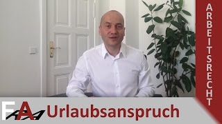 Urlaubsanspruch des Arbeitnehmers  Fachanwalt Arbeitsrecht Bredereck [upl. by Anear]