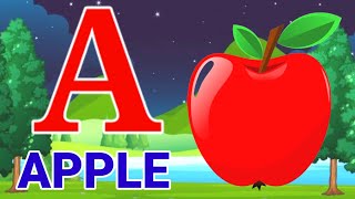 a for apple अ से अनार nursery rhymes a for apple b for ball cartoon abc learn english alphabet [upl. by Roht]