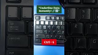 Underline Data Fast ✅🔥 window10 windows msword excel windowtech [upl. by Nixon]