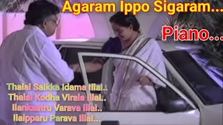 Agaram Ippo Sigaram Aachu  Keyboard  Sigaram Movie Song  K J Yesudas  SPB [upl. by Mairhpe]