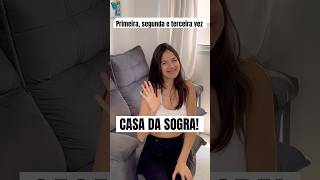 QUEM É ASSIM NA CASA DA SOGRA 😂 shorts funny [upl. by Tanitansy310]