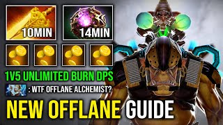 How to Carry Offlane Alchemist 10Min Radiance amp 2nd Item Octarine 1v5 Unlimited Burn DPS Dota 2 [upl. by Oiznun695]