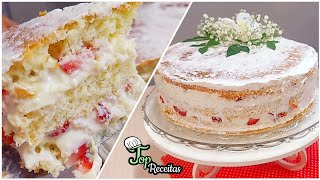 BOLO DE ANIVERSÁRIO SIMPLES FÁCIL E MUITO GOSTOSO  Igual os bolos de Vó  Perfeito para Iniciantes [upl. by Sim]