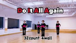 Do It All Again Line DanceImprover PolkaChicago안젤라 라인댄스 [upl. by Nylicaj787]