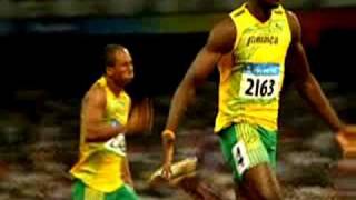 Usain Bolt sets world Record in Men\s 100m Final 969 sec [upl. by Holli]