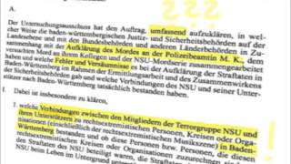 Der Abschlussbericht des NSUUntersuchungsausschusses BaWü – Mehr Fragen als Antworten [upl. by Auoz817]